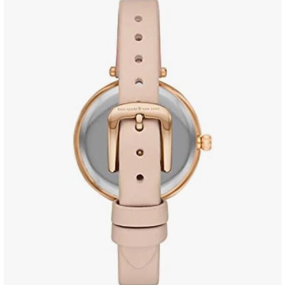 KATE SPADE HOLLAND WOMEN'S ROSE GOLD PINK LEATHER CAT KSW9049 - Picture 4 of 12